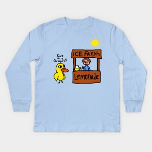 got any grapes? Kids Long Sleeve T-Shirt